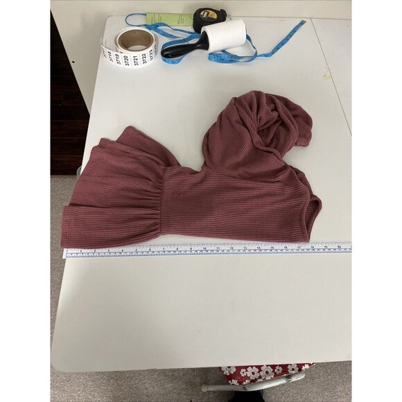 Altar'd State Blush Empire-Waist Cropped V-Neck Top Women’s Size XS - Picture 9 of 10